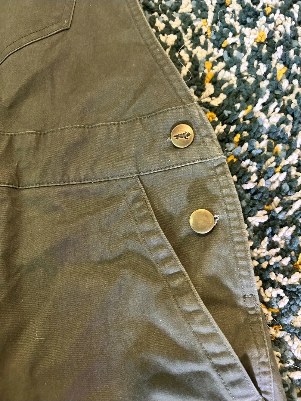 Toad&Co Olive Green Short Women's Overalls - Picture 4 of 8